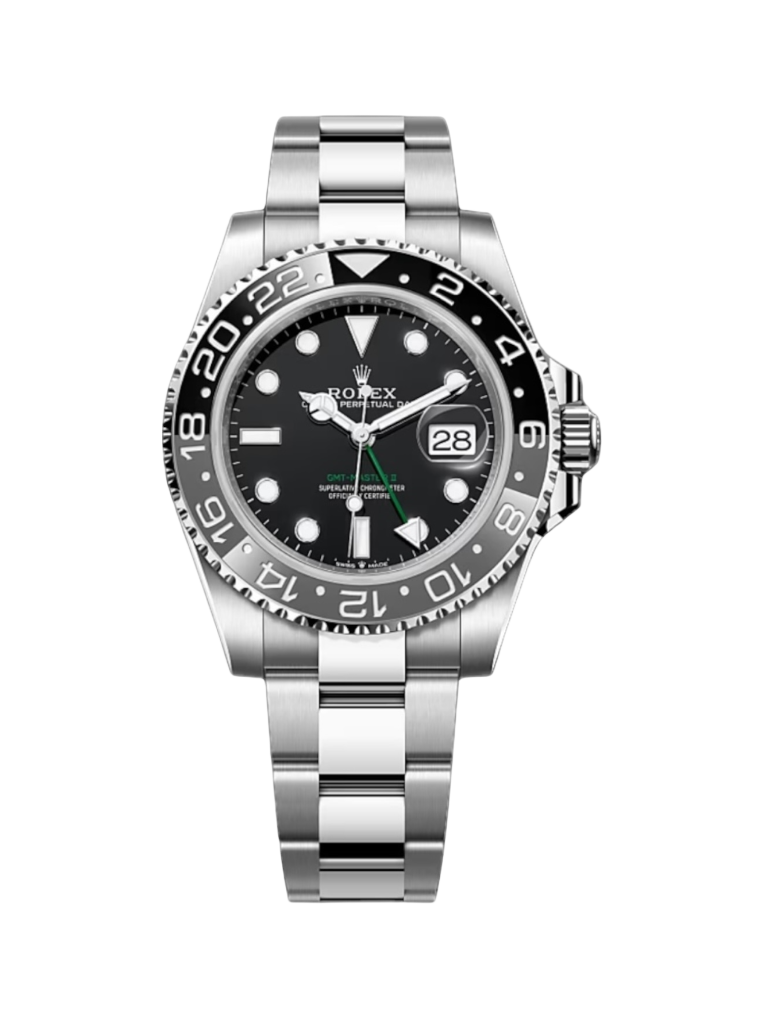 ROLEX GMT MASTER II 126710GRNR BRUCE WAYNE OYSTER - NEUVE 2025