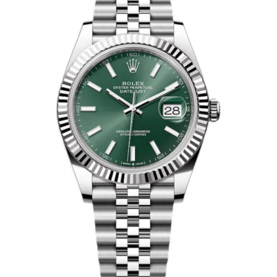 ROLEX DATEJUST 41 126334 VERT MENTHE JUBILÉE - NEUVE 2025