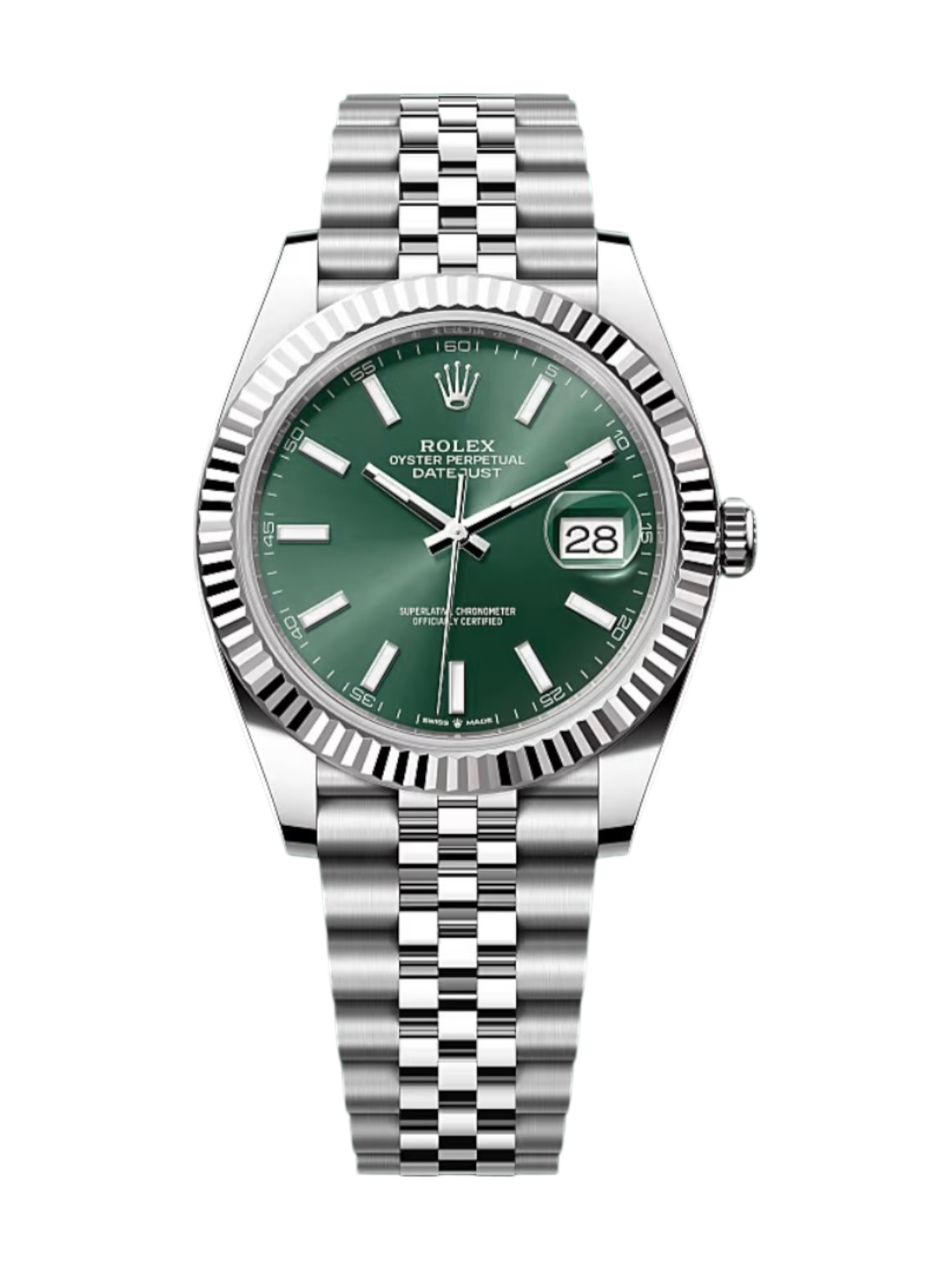 ROLEX DATEJUST 41 126334 VERT MENTHE JUBILÉE - NEUVE 2025