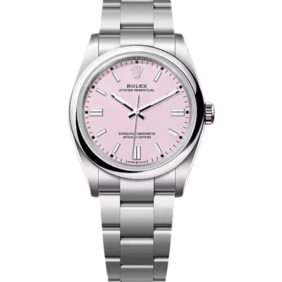 ROLEX OYSTER PERPETUAL 36 ROSE CANDY 126000 - NEUVE 2025