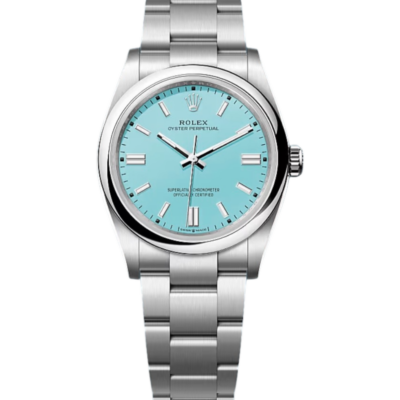 ROLEX OYSTER PERPETUAL 36 BLEU TIFFANY 126000 - ANNÉE 2025